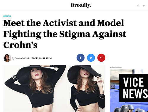 Uncover Ostomy Meet the Activist and Model Broadly Vice 12 21 2015