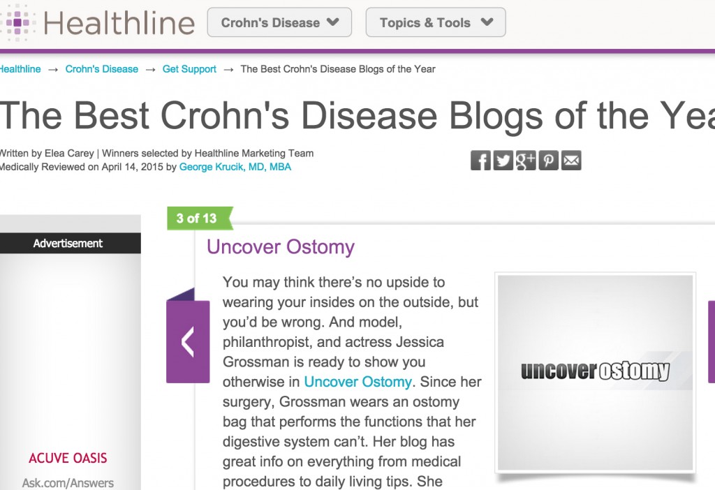 Uncover Ostomy Healthline 04-28-2012